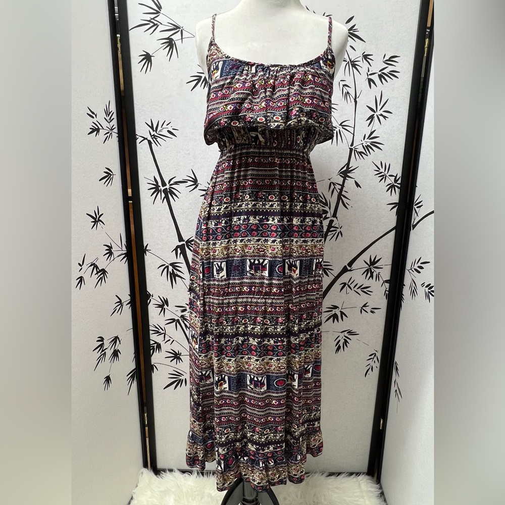 🐝 Elephant Printed Ruffle Dress